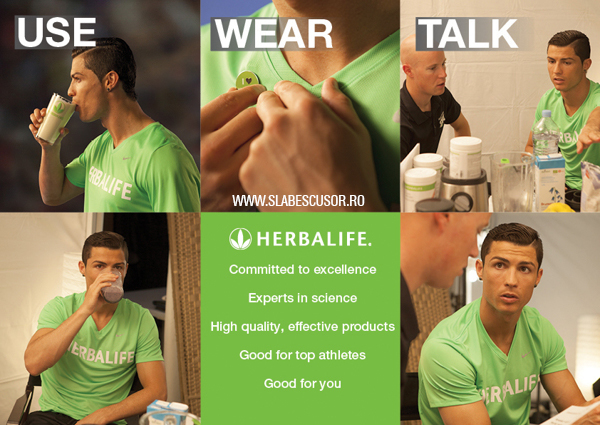 Cristiano Ronaldo, sportiv sponsorizat de Herbalife