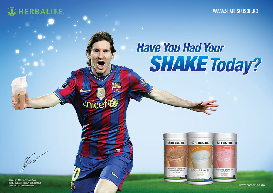 Sportivii sponsorizati nutritional de Herbalife - Leo Messi