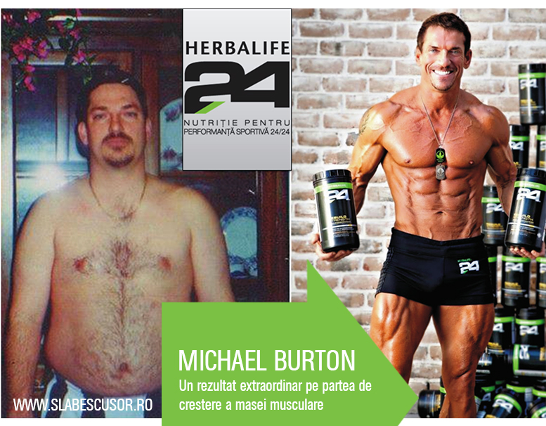 Michael Burton, Herbalife, rezultat extraordinar pe partea de crestere a masei musculare